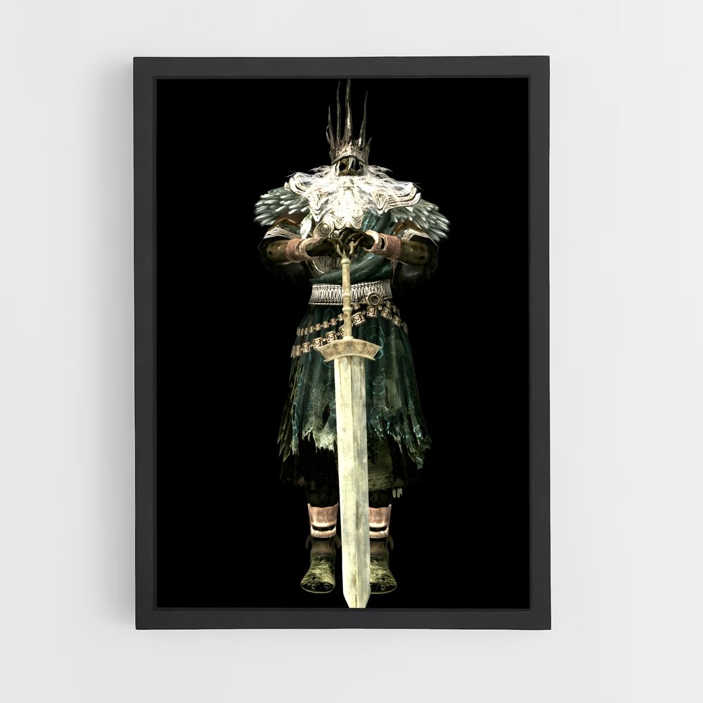 Poster Le Chevalier Sombre – affiche Dark souls (vue 2)